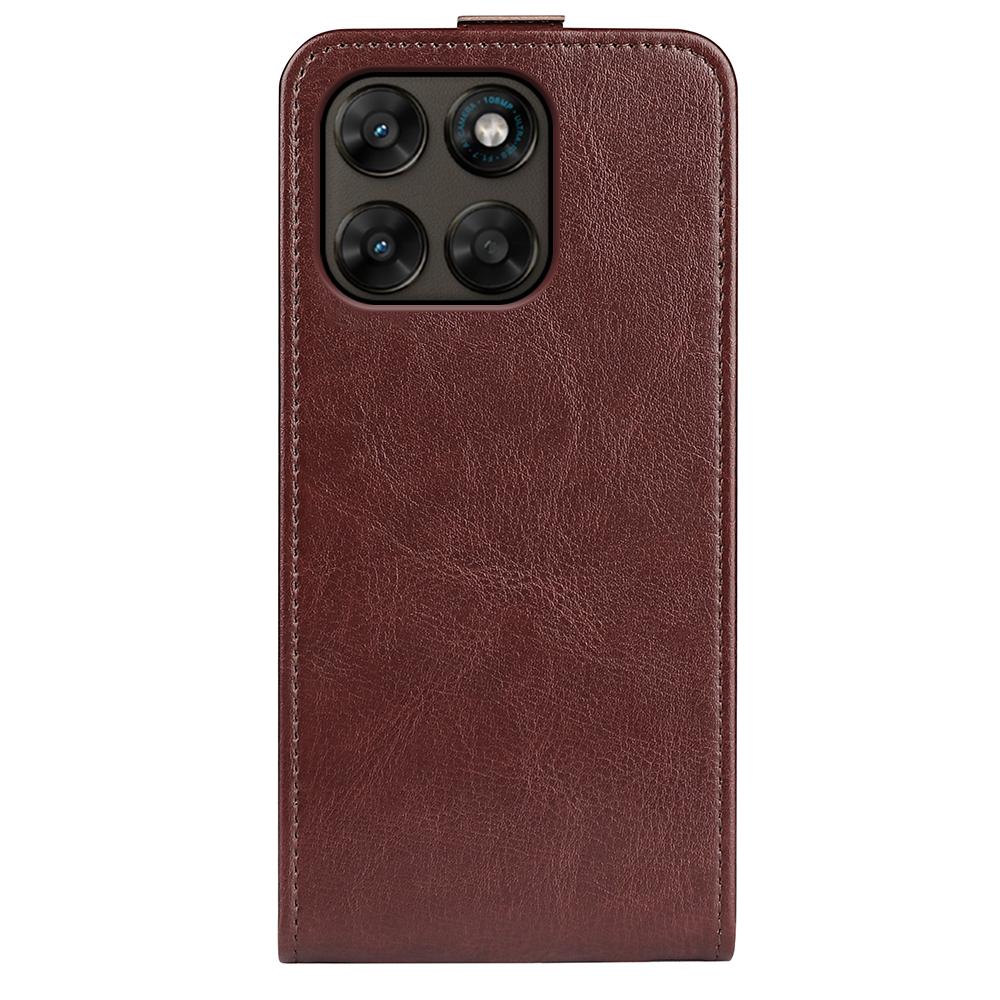 Motorola Moto G77 Texture Vertical Flip Leather Wallet Case with Card Slot, PU TPU Shockproof Protective Cover, Anti-Drop Magnetic Folio Phone Case