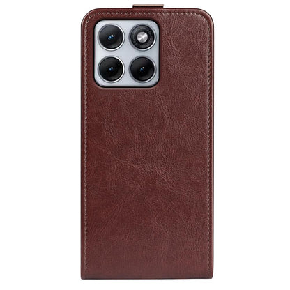 Motorola Moto Edge 70 Fusion Texture Vertical Flip Leather Wallet Case with Card Slot, PU TPU Shockproof Protective Cover, Anti-Drop Magnetic Folio Phone Case