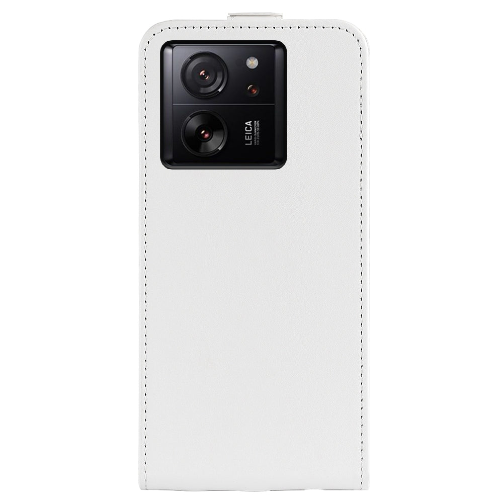 Xiaomi 13T Texture Vertical Flip Leather Wallet Case with Card Slot, PU TPU Shockproof Protective Cover, Anti-Drop Magnetic Folio Phone Case