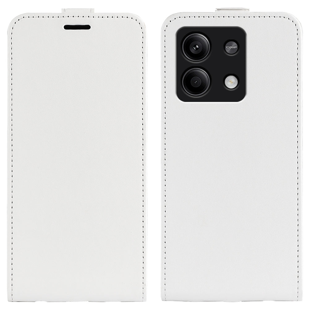 Xiaomi Redmi Note 13 Texture Vertical Flip Leather Wallet Case with Card Slot, PU TPU Shockproof Protective Cover, Anti-Drop Magnetic Folio Phone Case