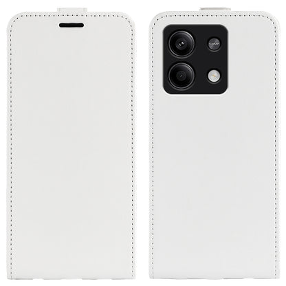 Xiaomi Redmi Note 13 Texture Vertical Flip Leather Wallet Case with Card Slot, PU TPU Shockproof Protective Cover, Anti-Drop Magnetic Folio Phone Case