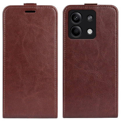 Xiaomi Redmi Note 13 Texture Vertical Flip Leather Wallet Case with Card Slot, PU TPU Shockproof Protective Cover, Anti-Drop Magnetic Folio Phone Case