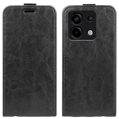 Xiaomi Redmi Note 13 Pro 5G Texture Vertical Flip Leather Wallet Case with Card Slot, PU TPU Shockproof Protective Cover, Anti-Drop Magnetic Folio Phone Case