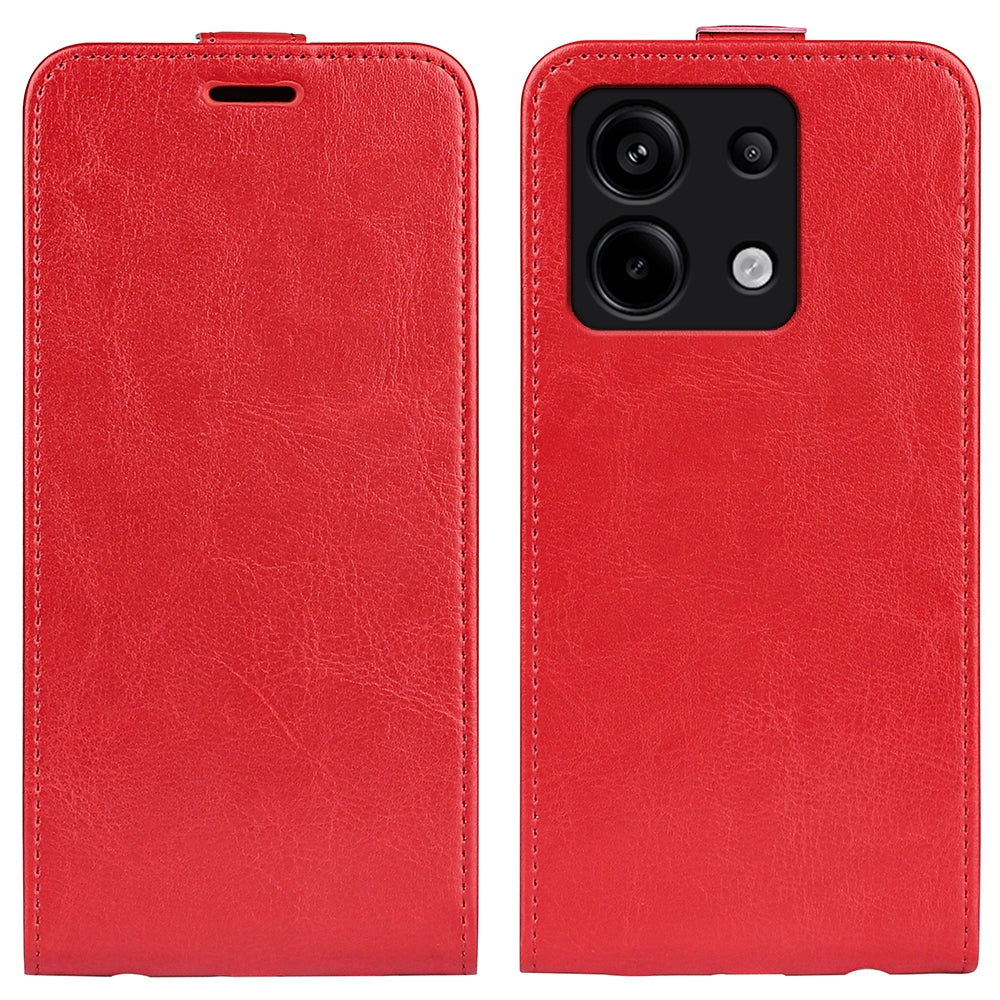 Xiaomi Redmi Note 13 Pro 5G Texture Vertical Flip Leather Wallet Case with Card Slot, PU TPU Shockproof Protective Cover, Anti-Drop Magnetic Folio Phone Case