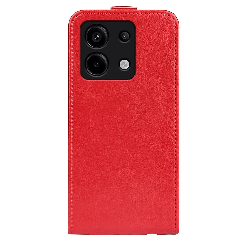 Xiaomi Redmi Note 13 Pro 5G Texture Vertical Flip Leather Wallet Case with Card Slot, PU TPU Shockproof Protective Cover, Anti-Drop Magnetic Folio Phone Case
