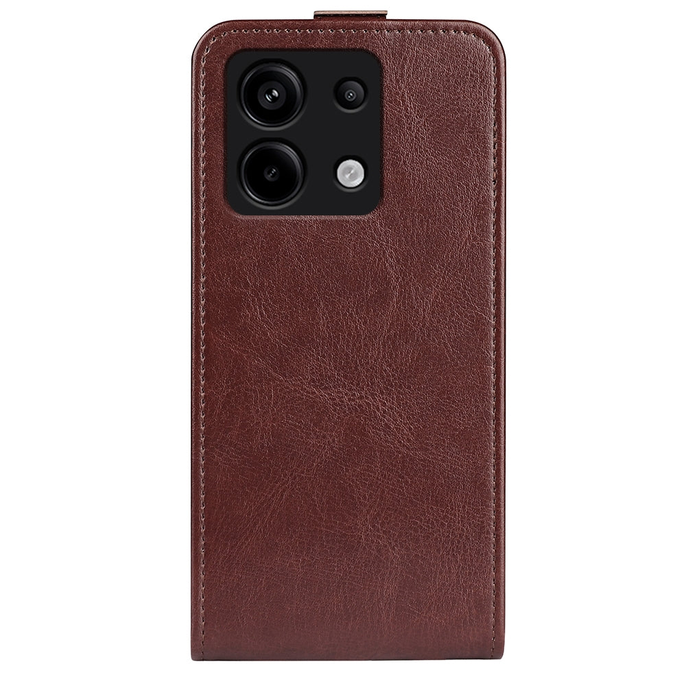 Xiaomi Redmi Note 13 Pro 5G Texture Vertical Flip Leather Wallet Case with Card Slot, PU TPU Shockproof Protective Cover, Anti-Drop Magnetic Folio Phone Case