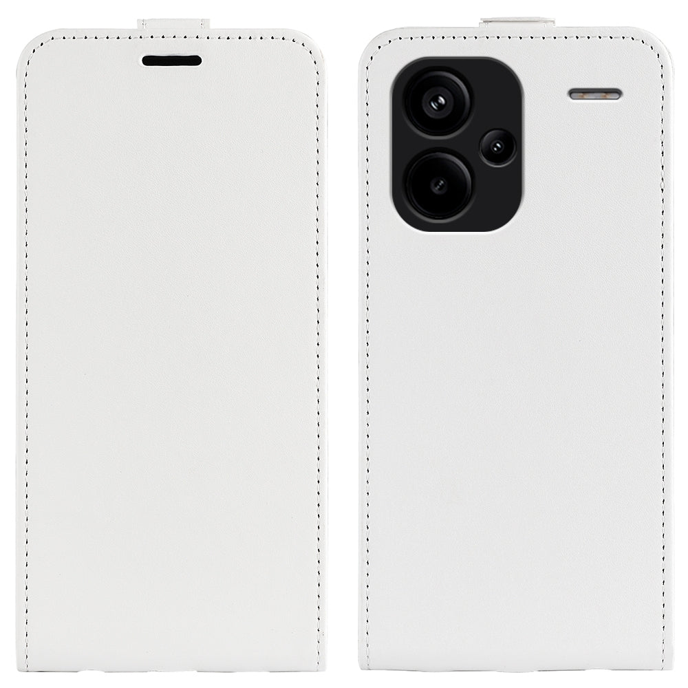 Xiaomi Redmi Note 13 Pro+ Texture Vertical Flip Leather Wallet Case with Card Slot, PU TPU Shockproof Protective Cover, Anti-Drop Magnetic Folio Phone Case