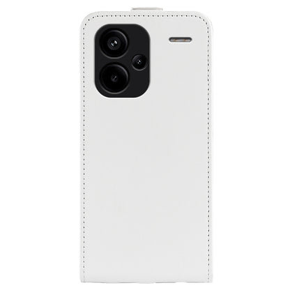 Xiaomi Redmi Note 13 Pro+ Texture Vertical Flip Leather Wallet Case with Card Slot, PU TPU Shockproof Protective Cover, Anti-Drop Magnetic Folio Phone Case