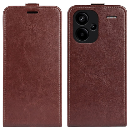 Xiaomi Redmi Note 13 Pro+ Texture Vertical Flip Leather Wallet Case with Card Slot, PU TPU Shockproof Protective Cover, Anti-Drop Magnetic Folio Phone Case