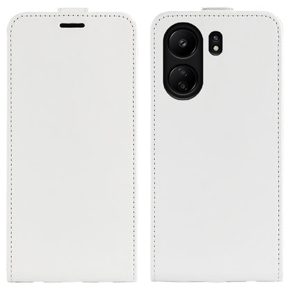 Xiaomi Redmi Note 13C Texture Vertical Flip Leather Wallet Case with Card Slot, PU TPU Shockproof Protective Cover, Anti-Drop Magnetic Folio Phone Case