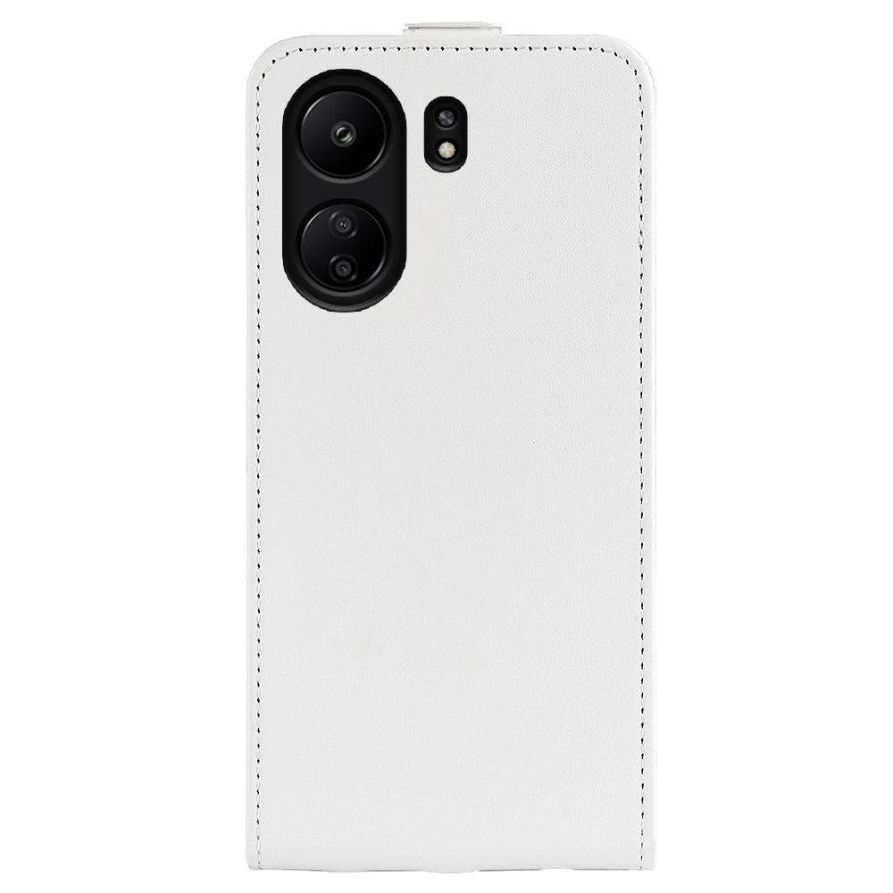 Xiaomi Redmi Note 13C Texture Vertical Flip Leather Wallet Case with Card Slot, PU TPU Shockproof Protective Cover, Anti-Drop Magnetic Folio Phone Case