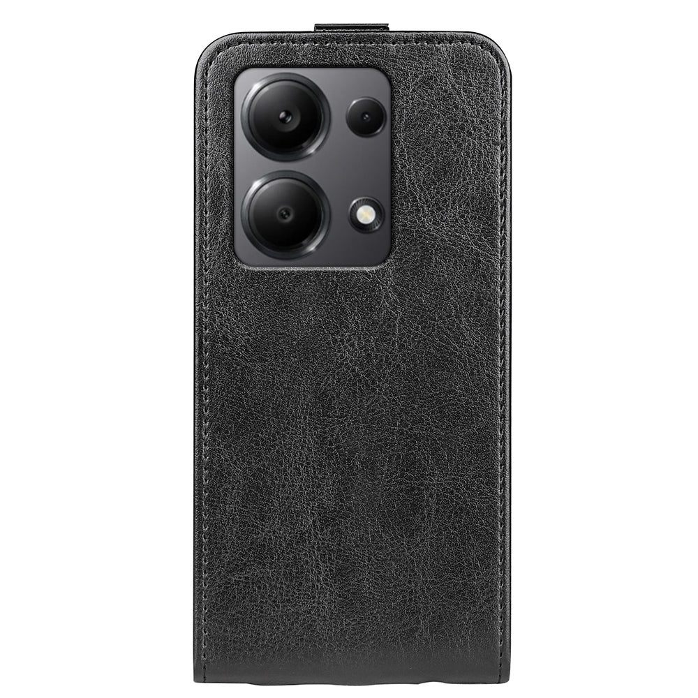 Xiaomi Redmi Note 13 Pro 4G Texture Vertical Flip Leather Wallet Case with Card Slot, PU TPU Shockproof Protective Cover, Anti-Drop Magnetic Folio Phone Case