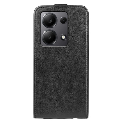 Xiaomi Redmi Note 13 Pro 4G Texture Vertical Flip Leather Wallet Case with Card Slot, PU TPU Shockproof Protective Cover, Anti-Drop Magnetic Folio Phone Case