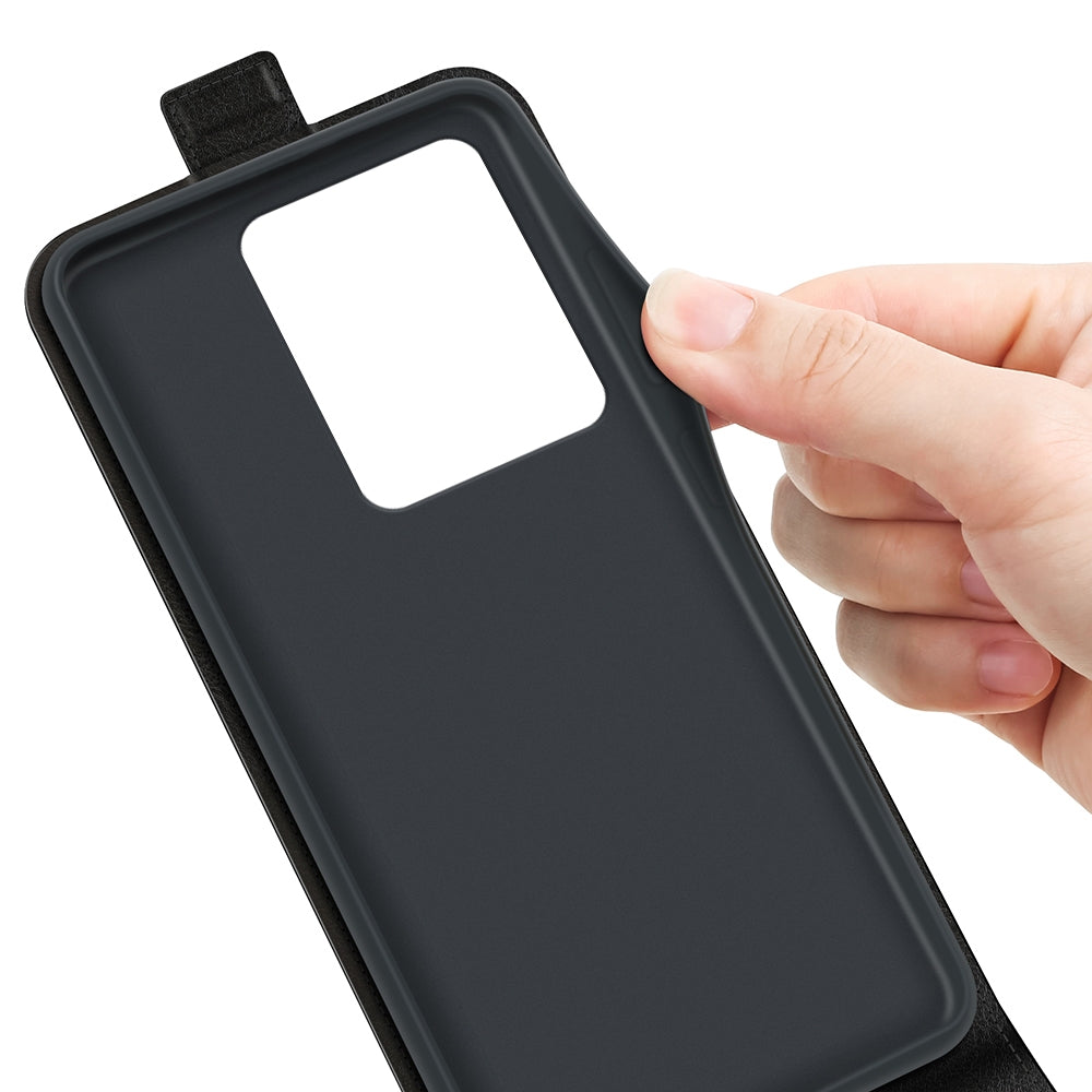 Xiaomi Redmi Note 13 Pro 4G Texture Vertical Flip Leather Wallet Case with Card Slot, PU TPU Shockproof Protective Cover, Anti-Drop Magnetic Folio Phone Case