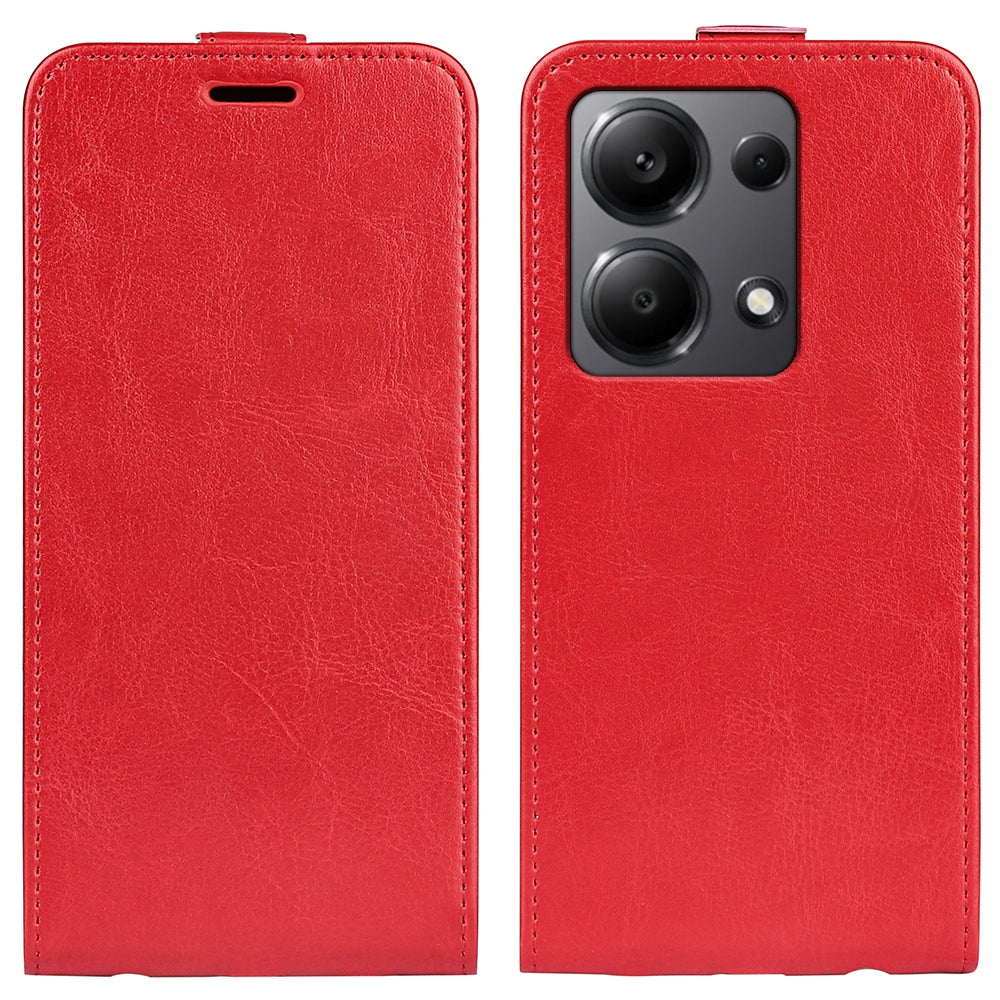 Xiaomi Redmi Note 13 Pro 4G Texture Vertical Flip Leather Wallet Case with Card Slot, PU TPU Shockproof Protective Cover, Anti-Drop Magnetic Folio Phone Case