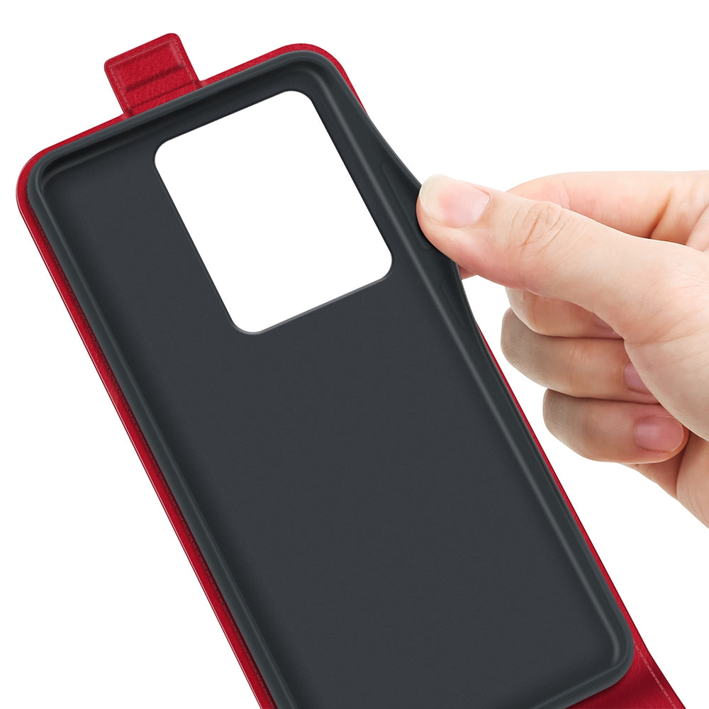 Xiaomi Redmi Note 13 Pro 4G Texture Vertical Flip Leather Wallet Case with Card Slot, PU TPU Shockproof Protective Cover, Anti-Drop Magnetic Folio Phone Case
