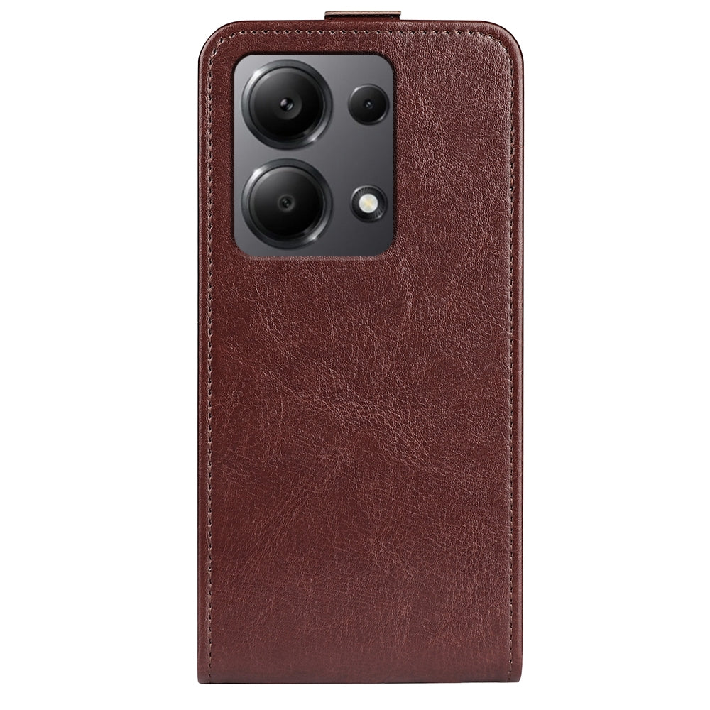 Xiaomi Redmi Note 13 Pro 4G Texture Vertical Flip Leather Wallet Case with Card Slot, PU TPU Shockproof Protective Cover, Anti-Drop Magnetic Folio Phone Case