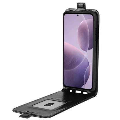 Xiaomi Redmi K70 Texture Vertical Flip Leather Wallet Case with Card Slot, PU TPU Shockproof Protective Cover, Anti-Drop Magnetic Folio Phone Case
