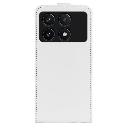 Xiaomi Redmi K70 Texture Vertical Flip Leather Wallet Case with Card Slot, PU TPU Shockproof Protective Cover, Anti-Drop Magnetic Folio Phone Case