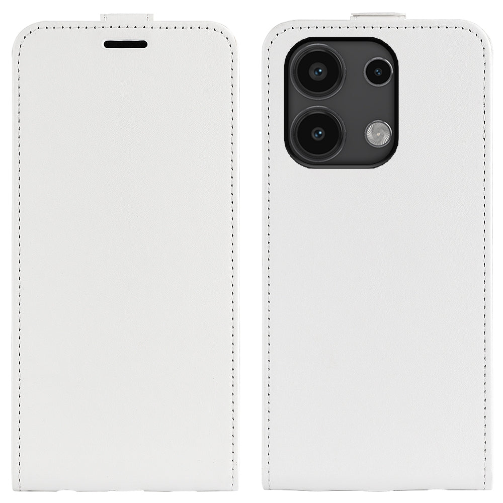 Xiaomi Redmi Note 13 4G Texture Vertical Flip Leather Wallet Case with Card Slot, PU TPU Shockproof Protective Cover, Anti-Drop Magnetic Folio Phone Case