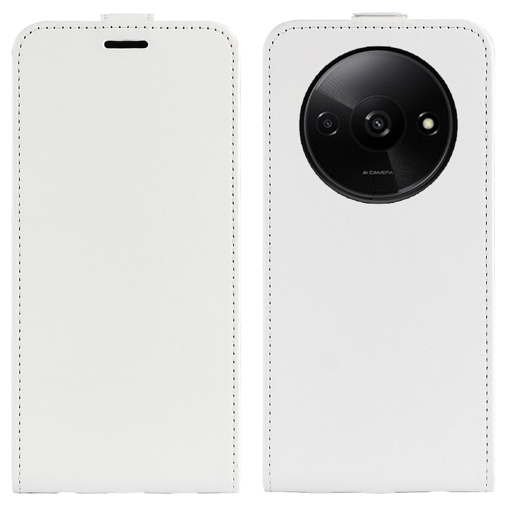 Xiaomi Redmi A3 Texture Vertical Flip Leather Wallet Case with Card Slot, PU TPU Shockproof Protective Cover, Anti-Drop Magnetic Folio Phone Case