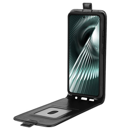 Xiaomi Redmi Turbo 3 Texture Vertical Flip Leather Wallet Case with Card Slot, PU TPU Shockproof Protective Cover, Anti-Drop Magnetic Folio Phone Case