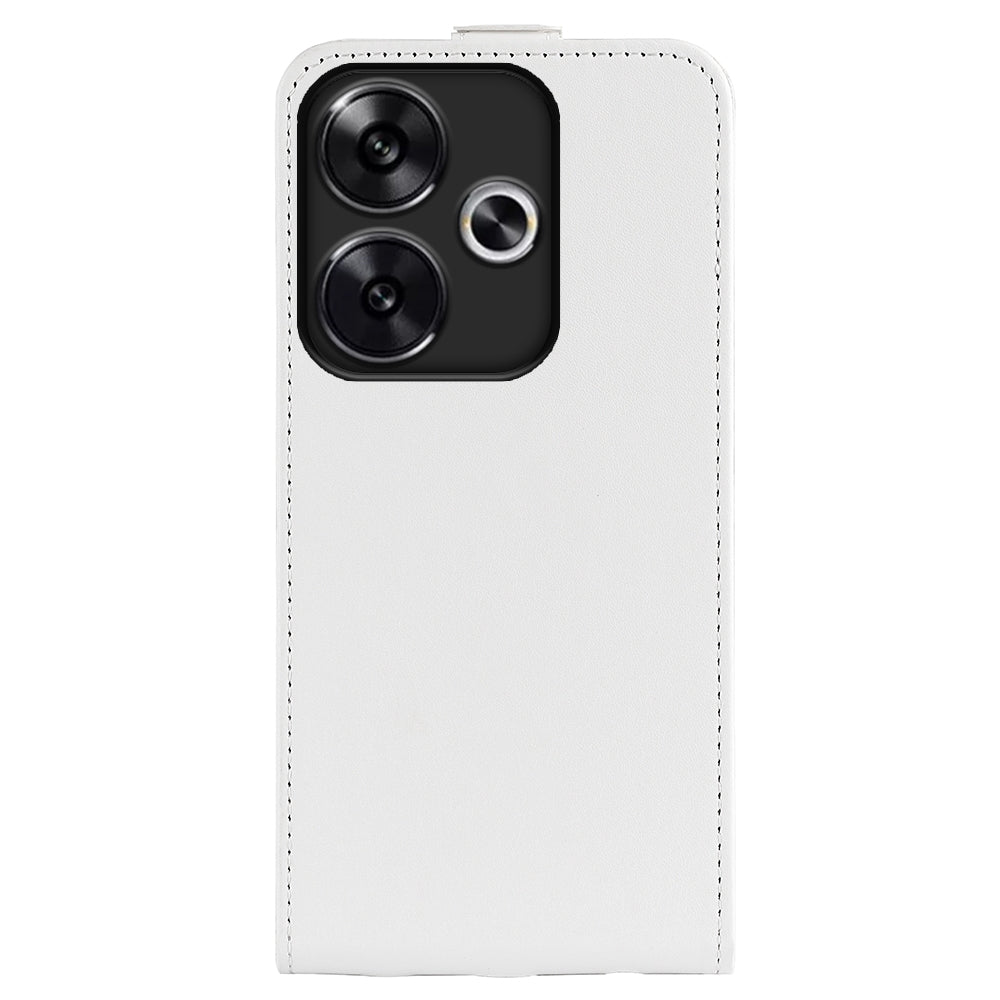Xiaomi Redmi Turbo 3 Texture Vertical Flip Leather Wallet Case with Card Slot, PU TPU Shockproof Protective Cover, Anti-Drop Magnetic Folio Phone Case