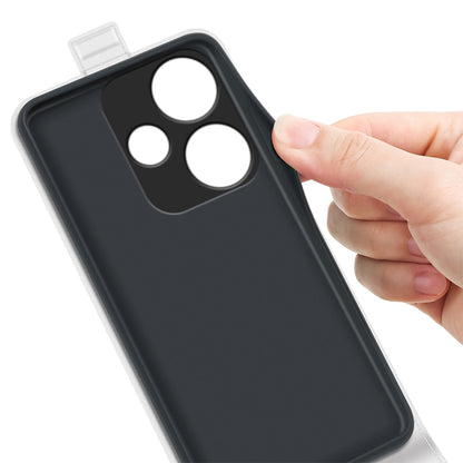 Xiaomi Redmi Turbo 3 Texture Vertical Flip Leather Wallet Case with Card Slot, PU TPU Shockproof Protective Cover, Anti-Drop Magnetic Folio Phone Case