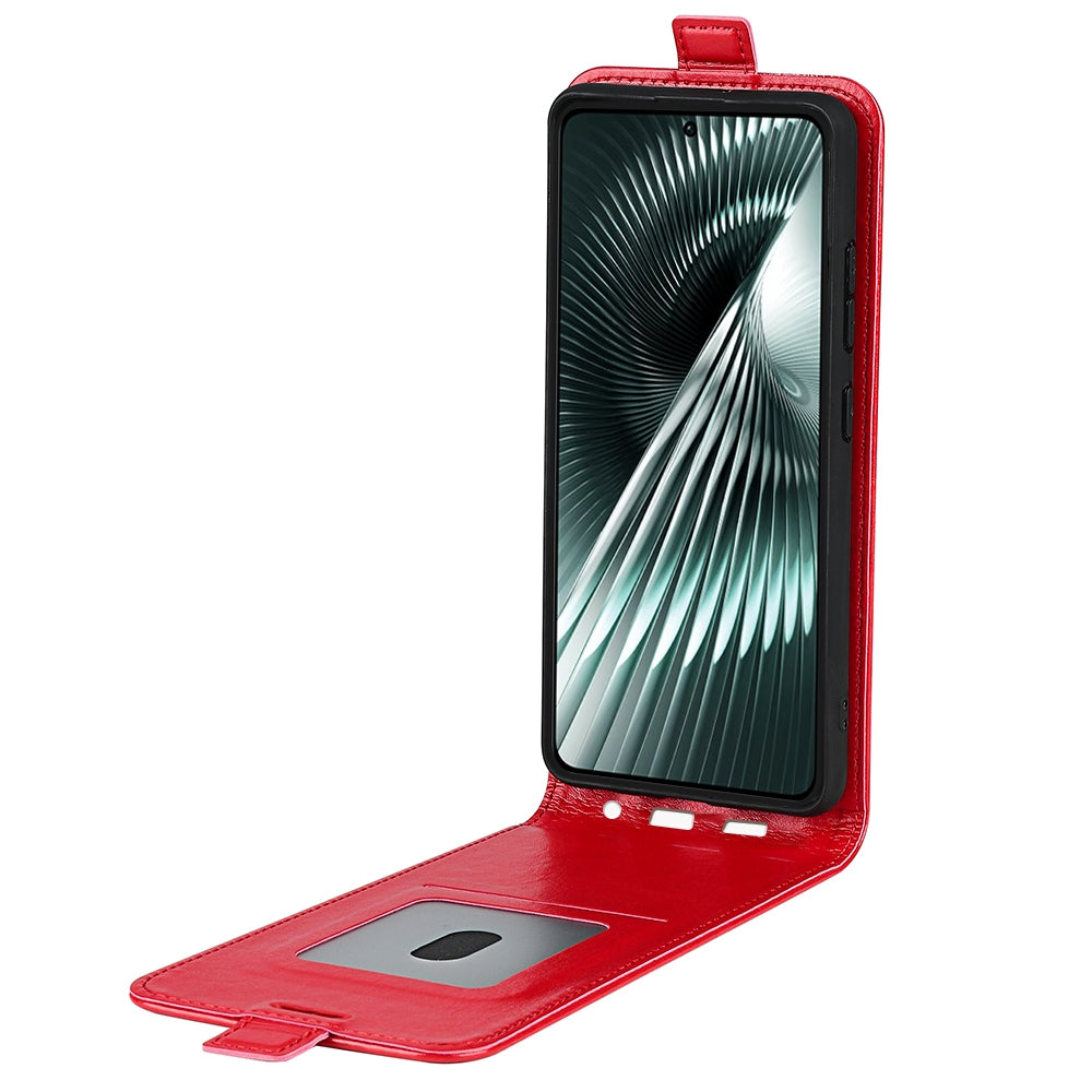 Xiaomi Redmi Turbo 3 Texture Vertical Flip Leather Wallet Case with Card Slot, PU TPU Shockproof Protective Cover, Anti-Drop Magnetic Folio Phone Case