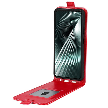 Xiaomi Redmi Turbo 3 Texture Vertical Flip Leather Wallet Case with Card Slot, PU TPU Shockproof Protective Cover, Anti-Drop Magnetic Folio Phone Case