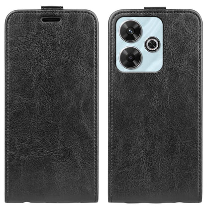 Xiaomi Redmi Note 13R Texture Vertical Flip Leather Wallet Case with Card Slot, PU TPU Shockproof Protective Cover, Anti-Drop Magnetic Folio Phone Case