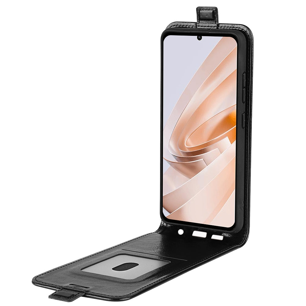Xiaomi Redmi Note 13R Texture Vertical Flip Leather Wallet Case with Card Slot, PU TPU Shockproof Protective Cover, Anti-Drop Magnetic Folio Phone Case
