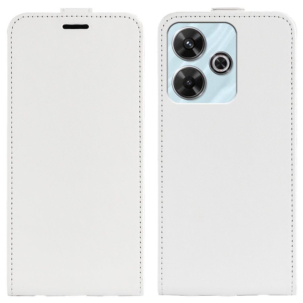 Xiaomi Redmi Note 13R Texture Vertical Flip Leather Wallet Case with Card Slot, PU TPU Shockproof Protective Cover, Anti-Drop Magnetic Folio Phone Case