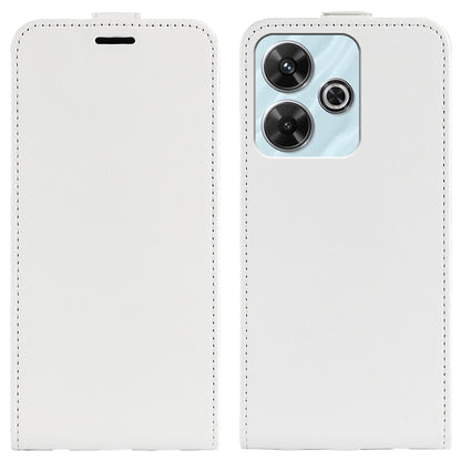 Xiaomi Redmi Note 13R Texture Vertical Flip Leather Wallet Case with Card Slot, PU TPU Shockproof Protective Cover, Anti-Drop Magnetic Folio Phone Case
