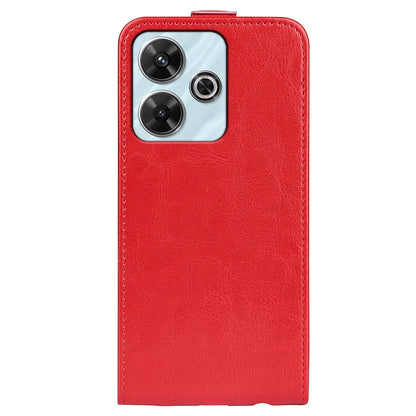 Xiaomi Redmi Note 13R Texture Vertical Flip Leather Wallet Case with Card Slot, PU TPU Shockproof Protective Cover, Anti-Drop Magnetic Folio Phone Case