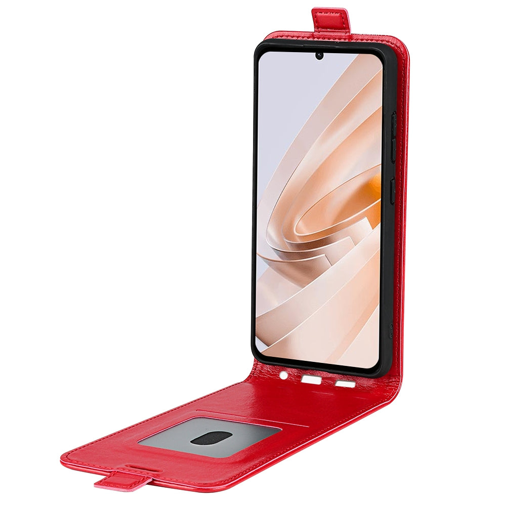 Xiaomi Redmi Note 13R Texture Vertical Flip Leather Wallet Case with Card Slot, PU TPU Shockproof Protective Cover, Anti-Drop Magnetic Folio Phone Case