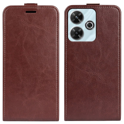 Xiaomi Redmi Note 13R Texture Vertical Flip Leather Wallet Case with Card Slot, PU TPU Shockproof Protective Cover, Anti-Drop Magnetic Folio Phone Case
