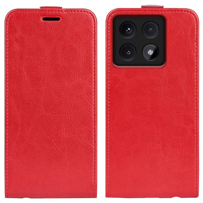 Xiaomi 14T Pro Texture Vertical Flip Leather Wallet Case with Card Slot, PU TPU Shockproof Protective Cover, Anti-Drop Magnetic Folio Phone Case