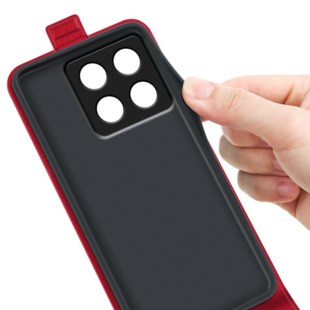 Xiaomi 14T Pro Texture Vertical Flip Leather Wallet Case with Card Slot, PU TPU Shockproof Protective Cover, Anti-Drop Magnetic Folio Phone Case