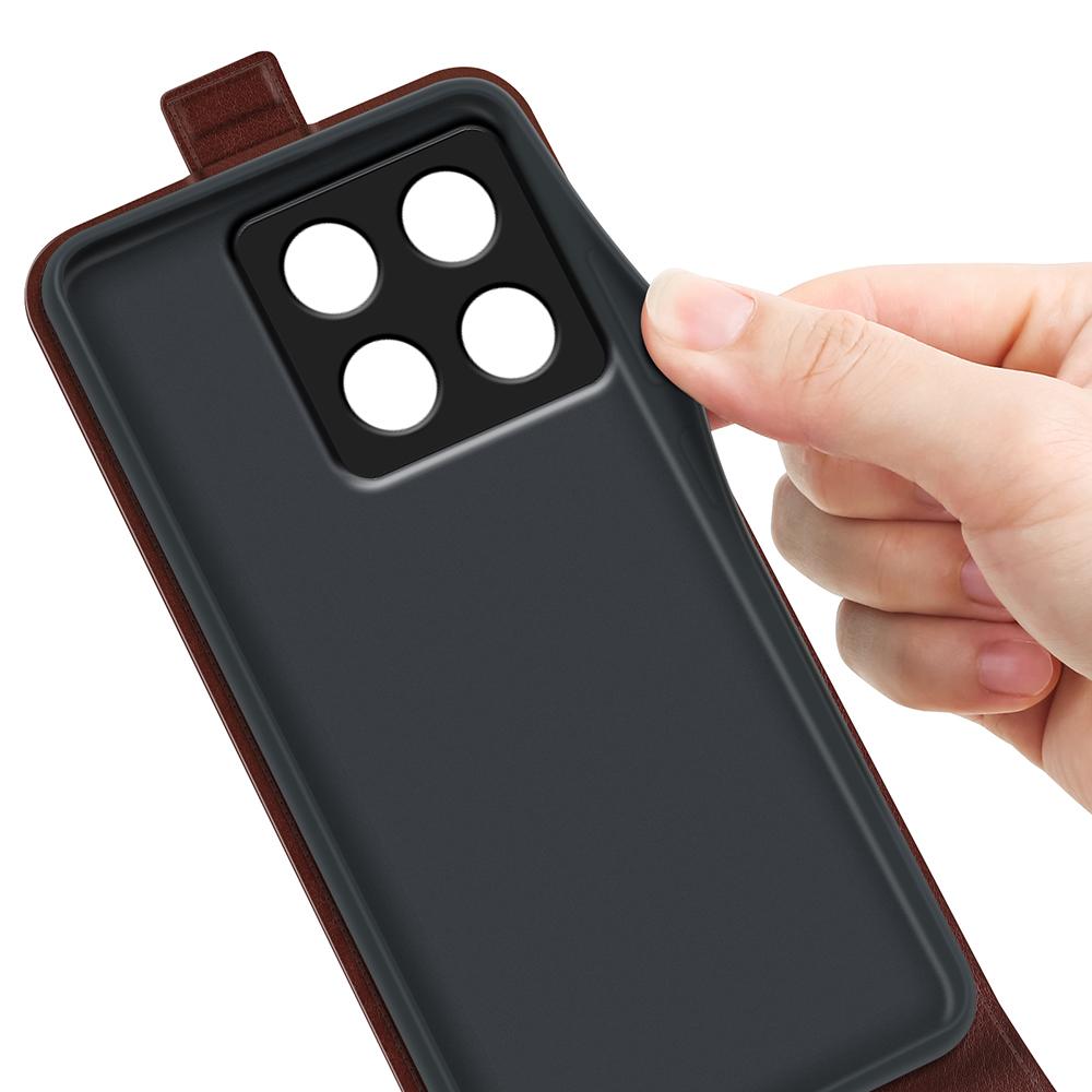 Xiaomi 14T Pro Texture Vertical Flip Leather Wallet Case with Card Slot, PU TPU Shockproof Protective Cover, Anti-Drop Magnetic Folio Phone Case