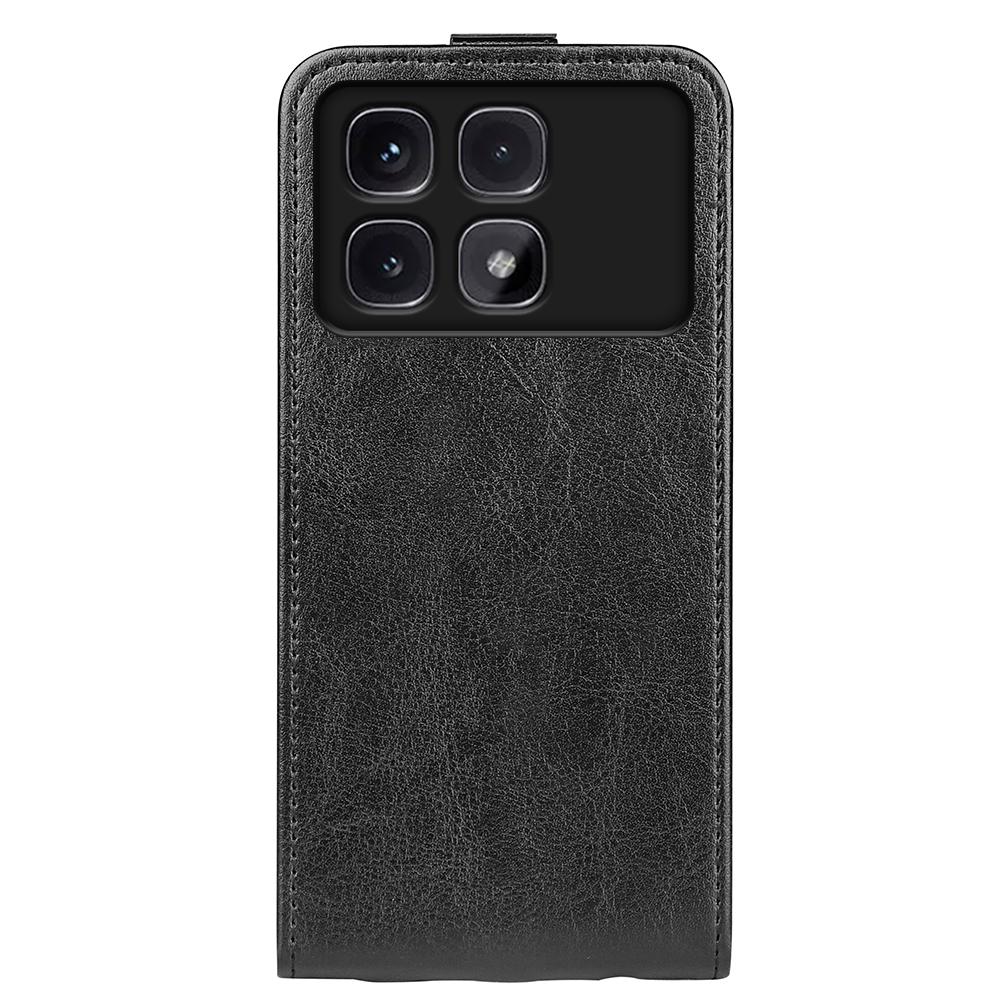 Xiaomi Redmi K70 Ultra Texture Vertical Flip Leather Wallet Case with Card Slot, PU TPU Shockproof Protective Cover, Anti-Drop Magnetic Folio Phone Case