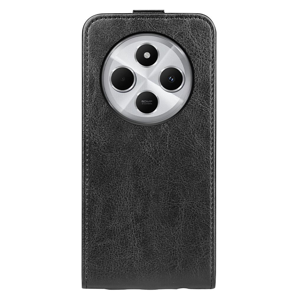 Xiaomi Redmi 14C 4G Texture Vertical Flip Leather Wallet Case with Card Slot, PU TPU Shockproof Protective Cover, Anti-Drop Magnetic Folio Phone Case