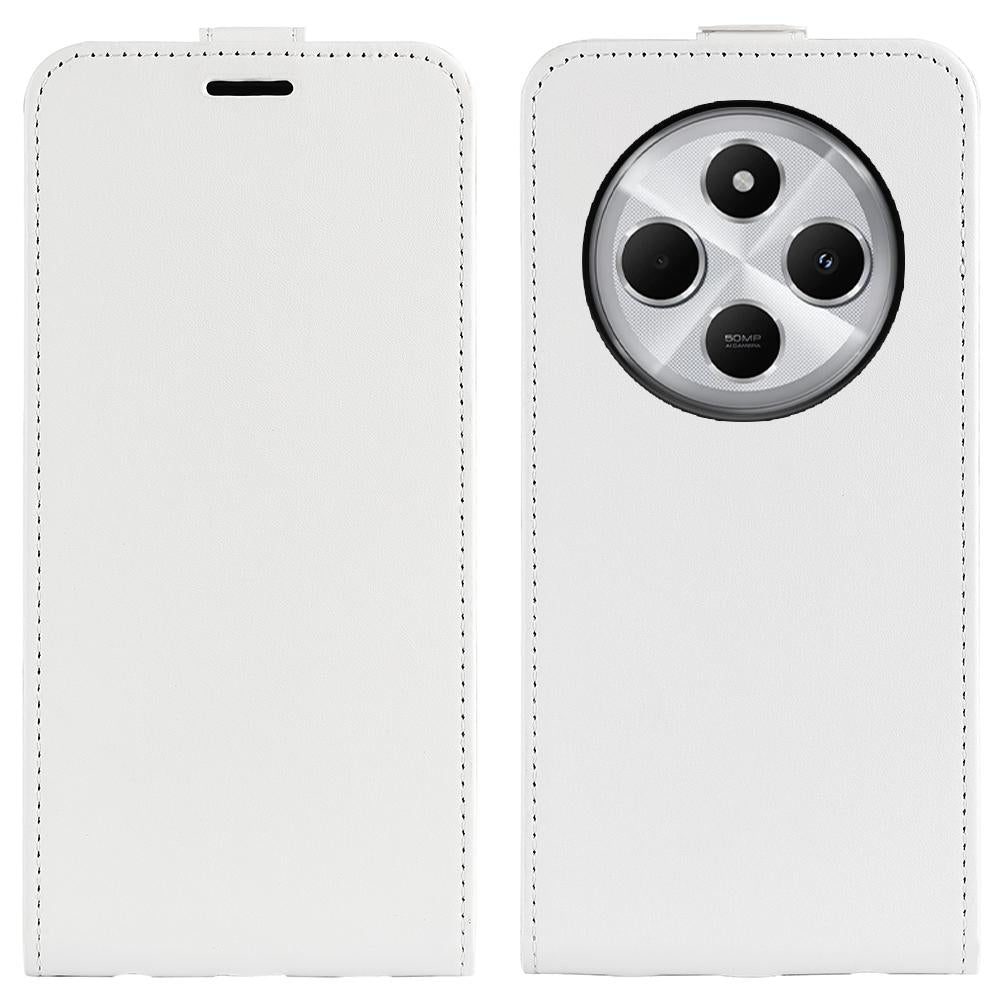 Xiaomi Redmi 14C 4G Texture Vertical Flip Leather Wallet Case with Card Slot, PU TPU Shockproof Protective Cover, Anti-Drop Magnetic Folio Phone Case