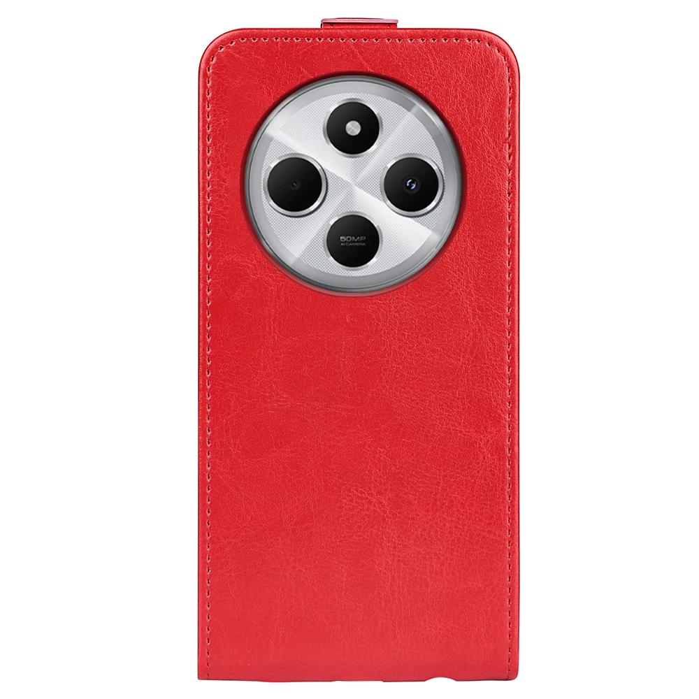 Xiaomi Redmi 14C 4G Texture Vertical Flip Leather Wallet Case with Card Slot, PU TPU Shockproof Protective Cover, Anti-Drop Magnetic Folio Phone Case