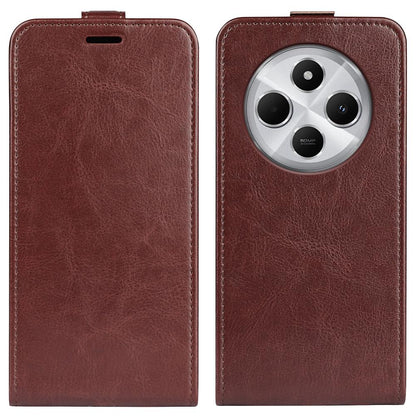 Xiaomi Redmi 14C 4G Texture Vertical Flip Leather Wallet Case with Card Slot, PU TPU Shockproof Protective Cover, Anti-Drop Magnetic Folio Phone Case