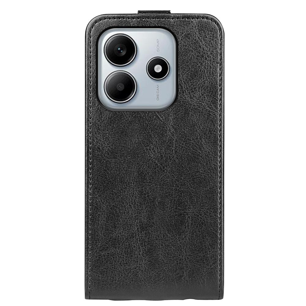 Xiaomi Redmi Note 14 5G Texture Vertical Flip Leather Wallet Case with Card Slot, PU TPU Shockproof Protective Cover, Anti-Drop Magnetic Folio Phone Case