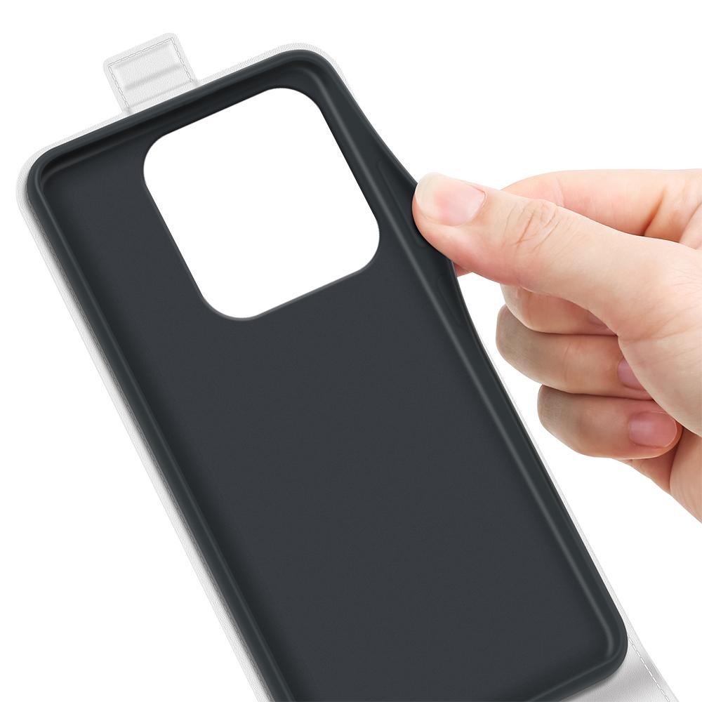 Xiaomi Redmi Note 14 5G Texture Vertical Flip Leather Wallet Case with Card Slot, PU TPU Shockproof Protective Cover, Anti-Drop Magnetic Folio Phone Case