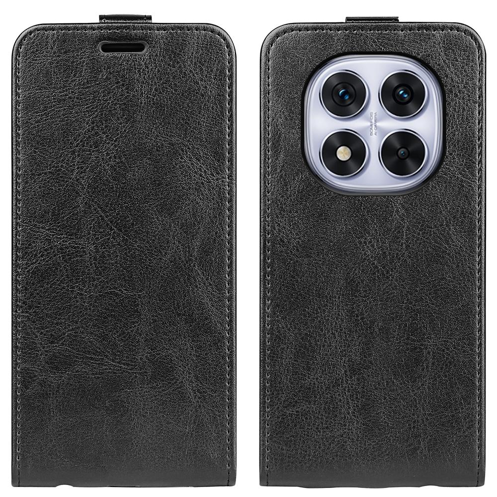 Xiaomi Redmi Note 14 Pro 5G Texture Vertical Flip Leather Wallet Case with Card Slot, PU TPU Shockproof Protective Cover, Anti-Drop Magnetic Folio Phone Case