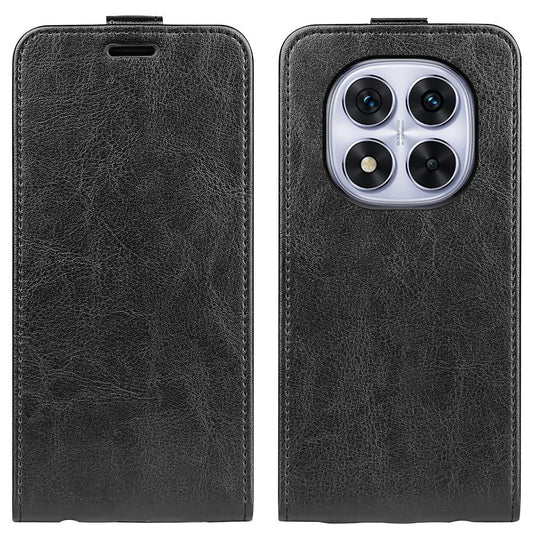Xiaomi Redmi Note 14 Pro 5G Texture Vertical Flip Leather Wallet Case with Card Slot, PU TPU Shockproof Protective Cover, Anti-Drop Magnetic Folio Phone Case