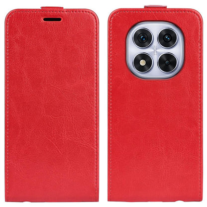 Xiaomi Redmi Note 14 Pro 5G Texture Vertical Flip Leather Wallet Case with Card Slot, PU TPU Shockproof Protective Cover, Anti-Drop Magnetic Folio Phone Case
